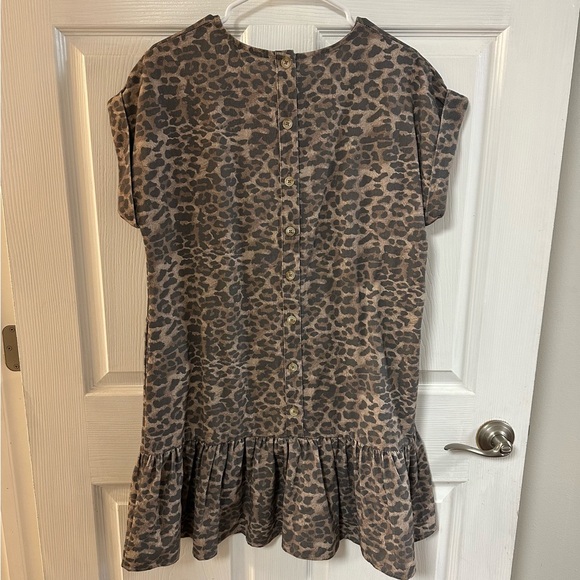 She + Sky Animal Print Ruffle Mini Dress - Picture 2 of 3